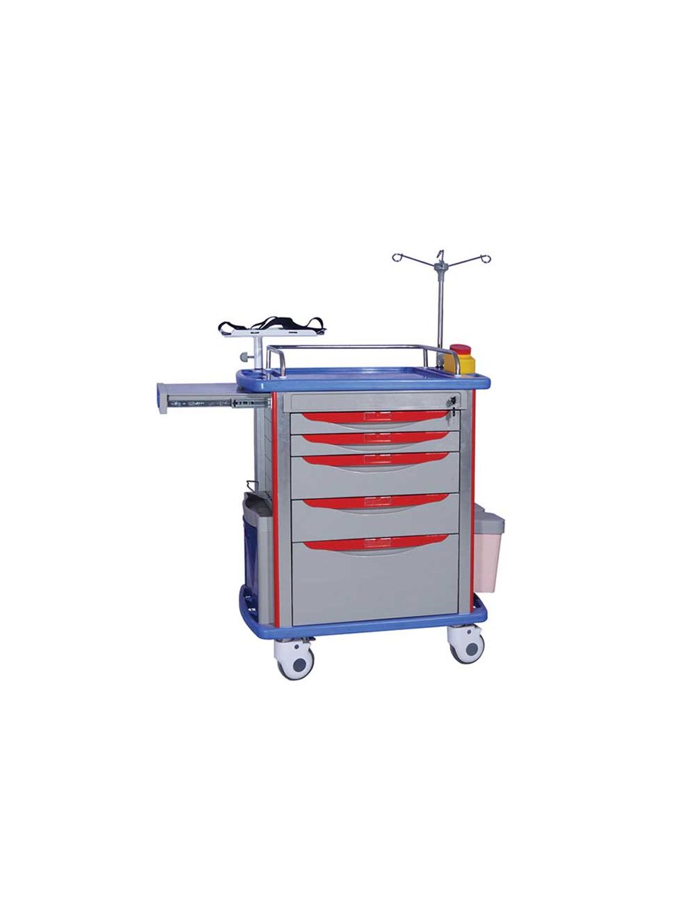 Chariot d'urgences premiers soins en ABS