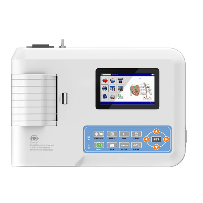 ECG 3 pistes avec interprétation - Contec 2