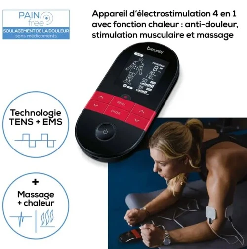 Electrostimulateur TENS/EMS numérique avec fonction de chaleur 2