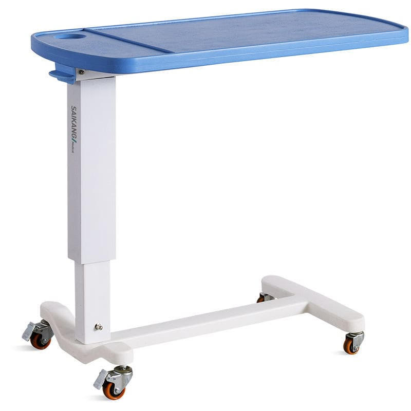Click to view all images Table à manger sur roulettes à hauteur variable