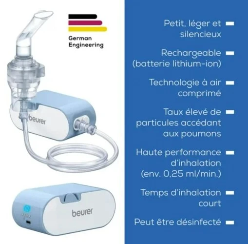Nébuliseur compact avec batterie Beurer 2